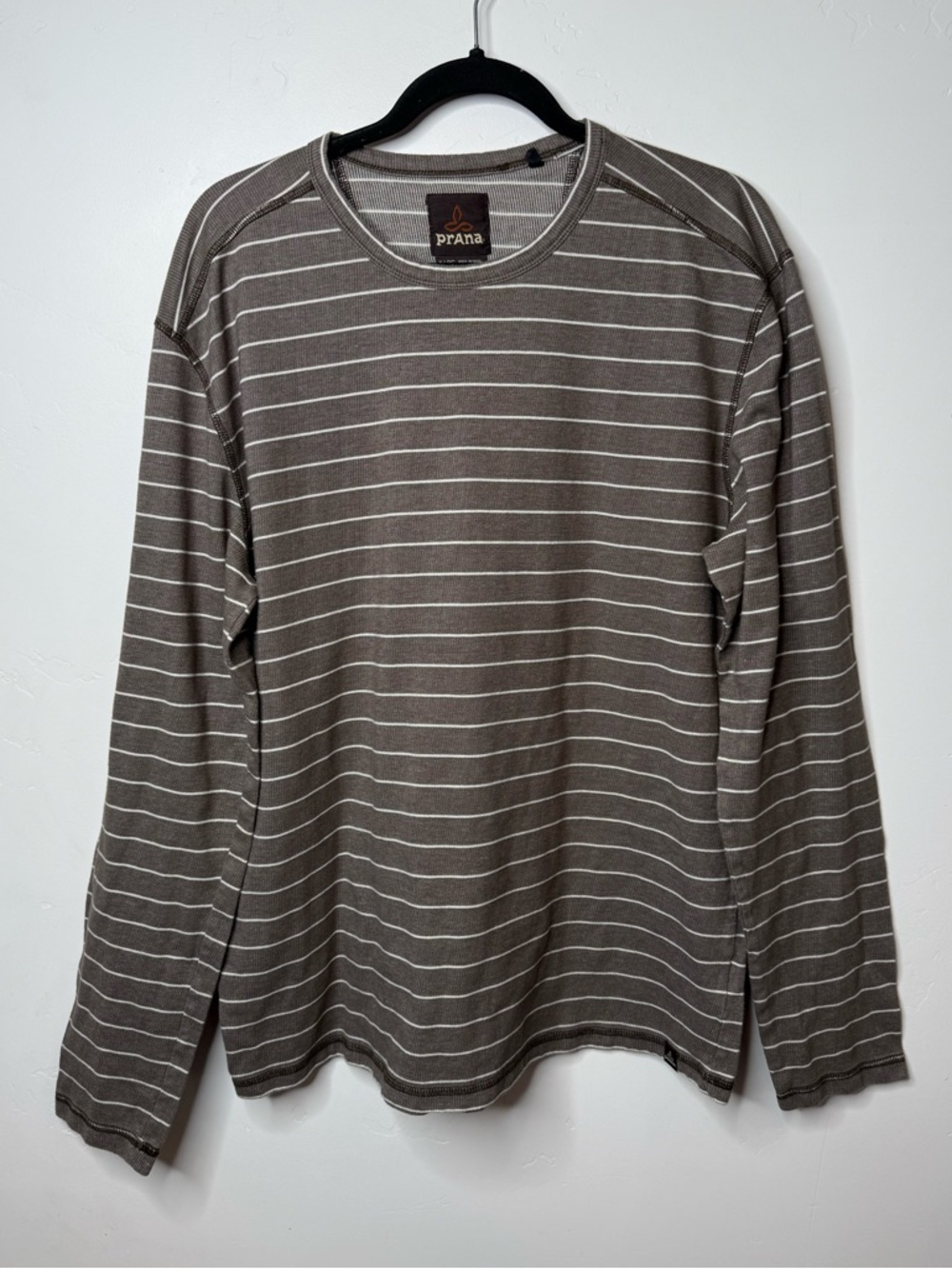Prana Top Long Sleeves Size Xl Brown Yoga Long Sleeve Workout Athletic Wear